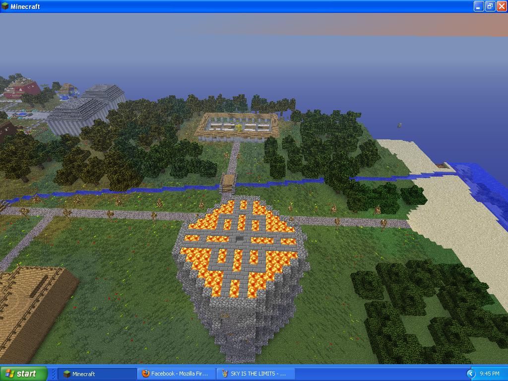 Sky Is the Limit The village of the NPCs Minecraft Map