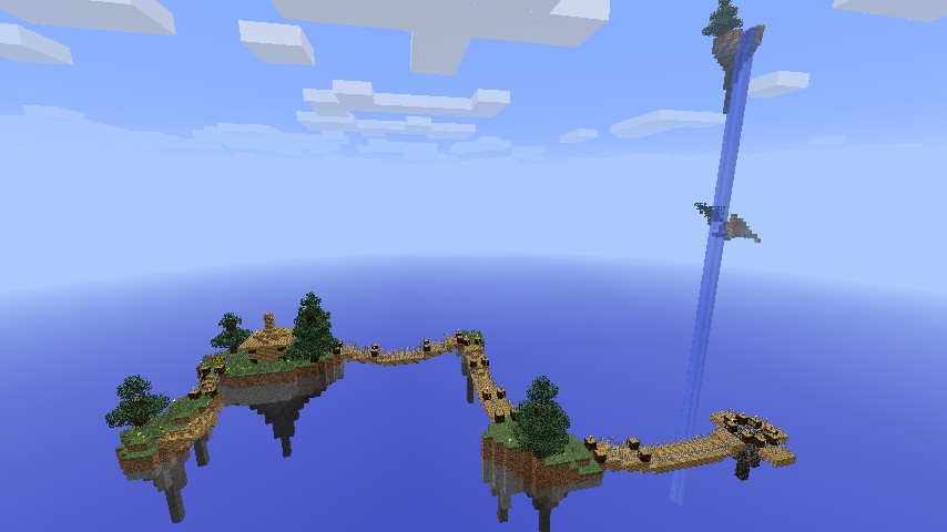 Floating islands in the void world