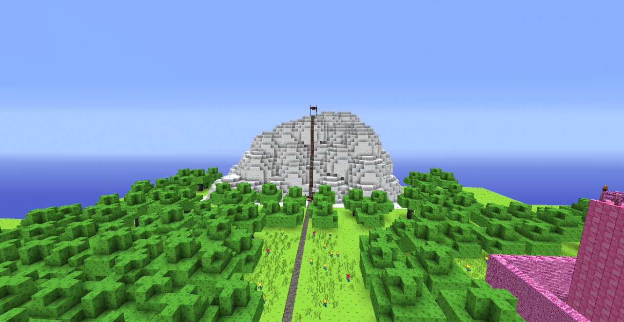 Vanilla IceCream Mountain (has Dungeon Inside)