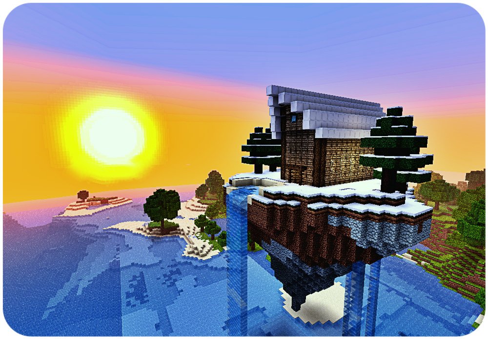 Snowy Floating Island Minecraft Map
