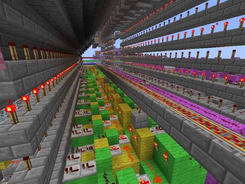 Ultimate automatic Minecart Storage System Up to 2048 chests