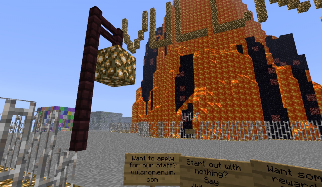 Vulcron 1.3.1 24/7 Hunger Games/Mob arena Minecraft Server