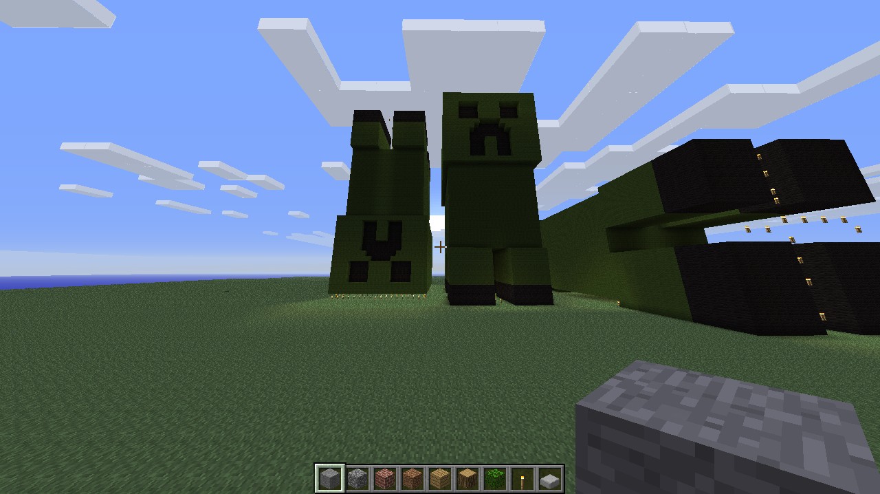 Giant creepers Minecraft Map