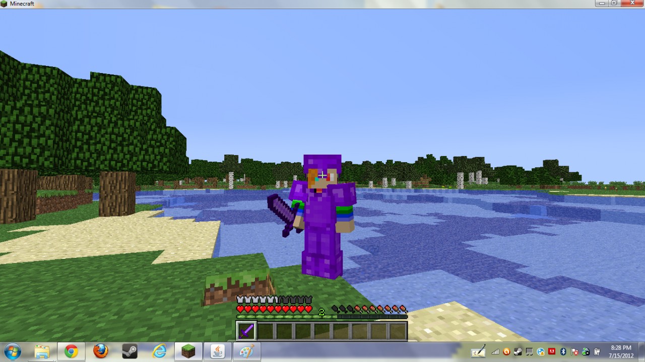 Orange Diamonds, Green Iron and More Minecraft Texture Pack