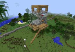 Open-plan treehouse Minecraft Map & Project
