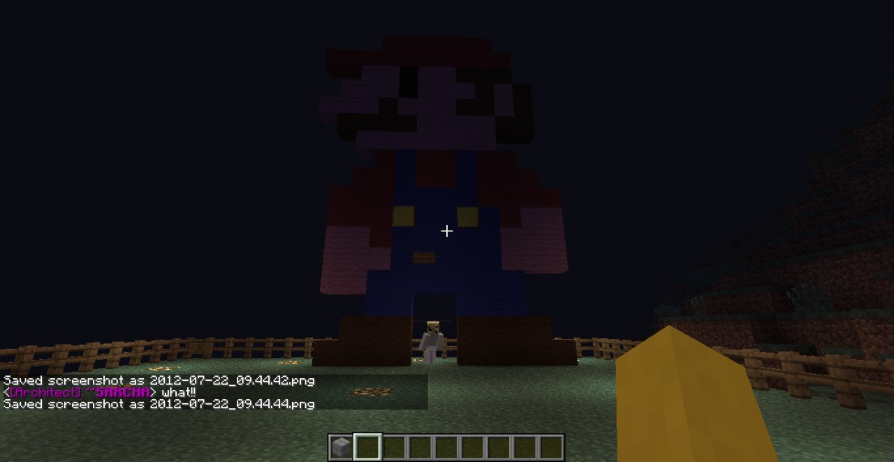 MARIO On my server-server ip here: Minecraft Map
