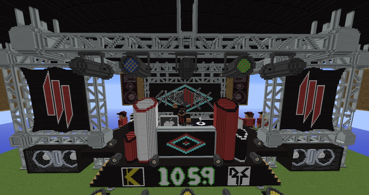 Skrillex Concert Stage Minecraft Map