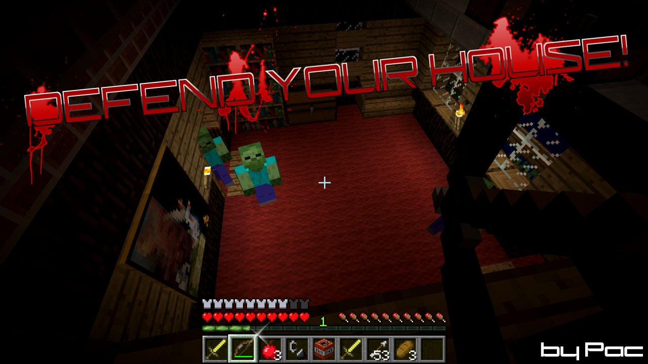 House Defense 1.2 - Defend your House, and your Life! Minecraft Map