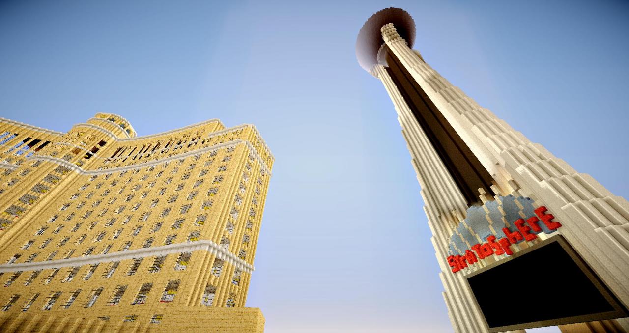 Vegas Bellagio & Stratosphere Minecraft Map