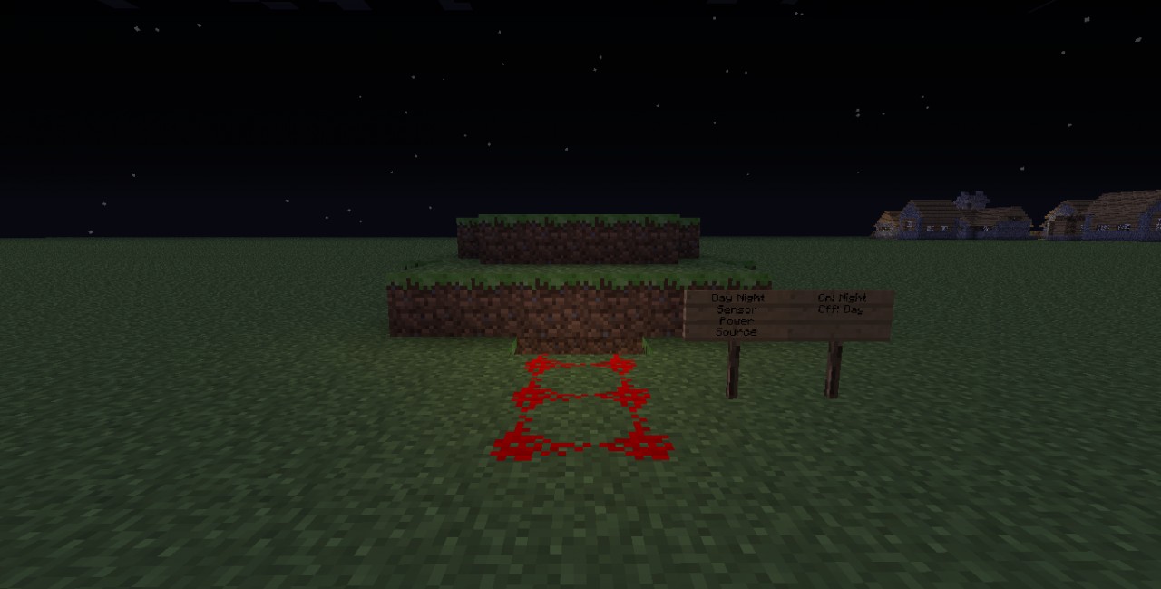 Starter Day/Night Sensor Minecraft Map