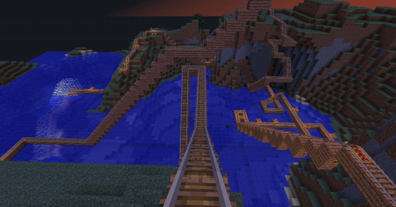 Minecart ride Minecraft Map