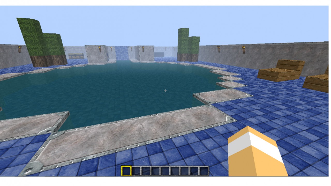 Dockyard (Boat Launcher) w/poolside Minecraft Map