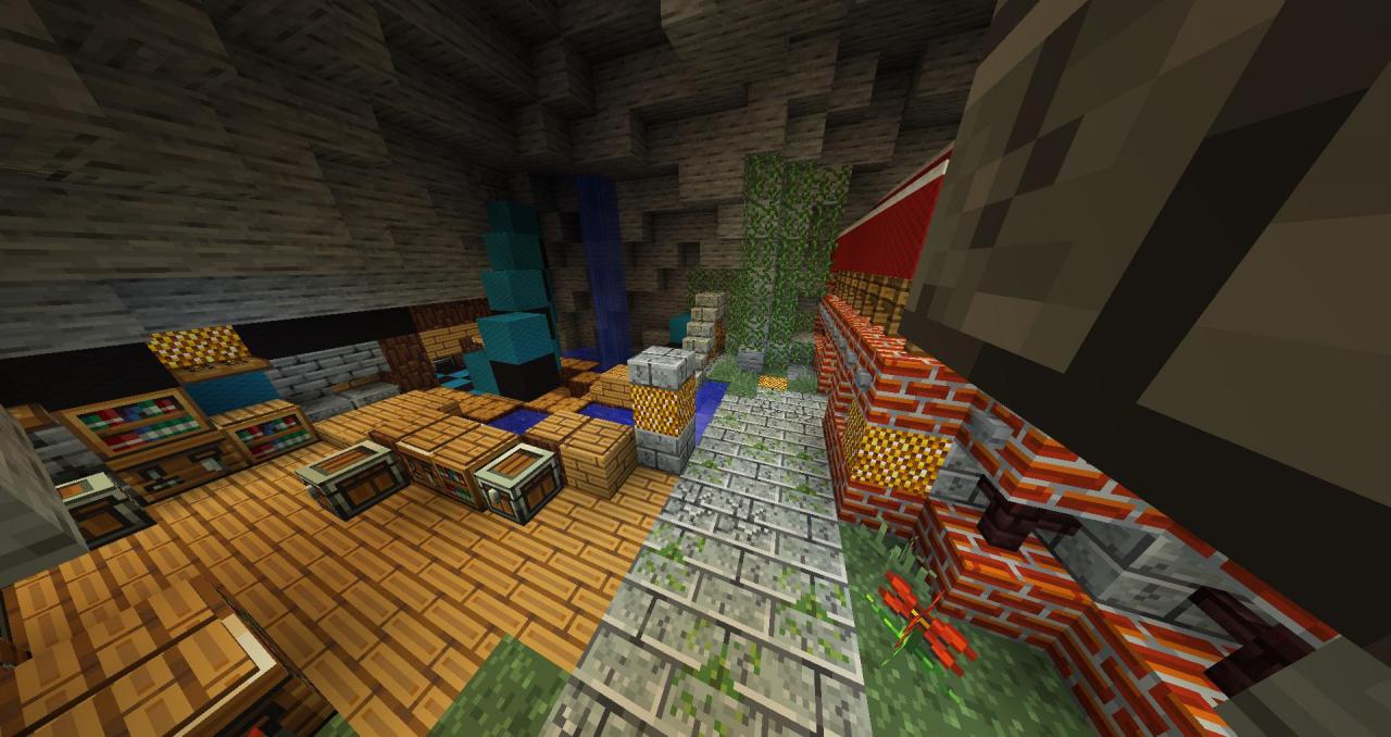 Underground world spawn Minecraft Map