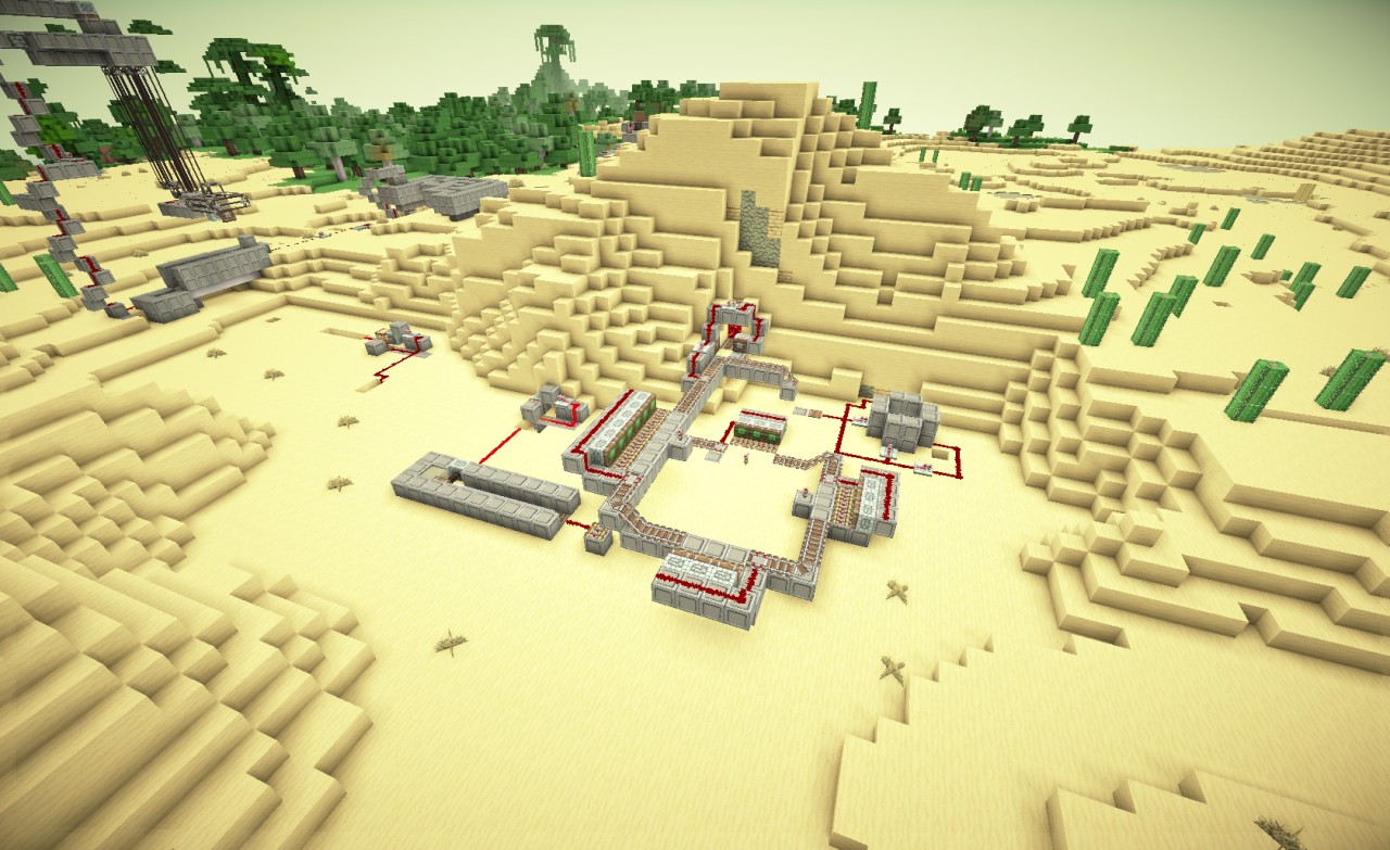 How to trigger a piston (Rube Goldberg machine) Minecraft Map