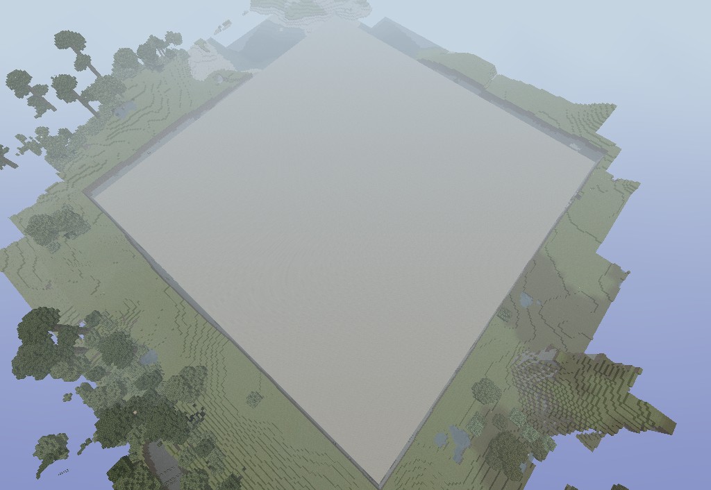 Flat Sandstone World for Redstone Minecraft Map