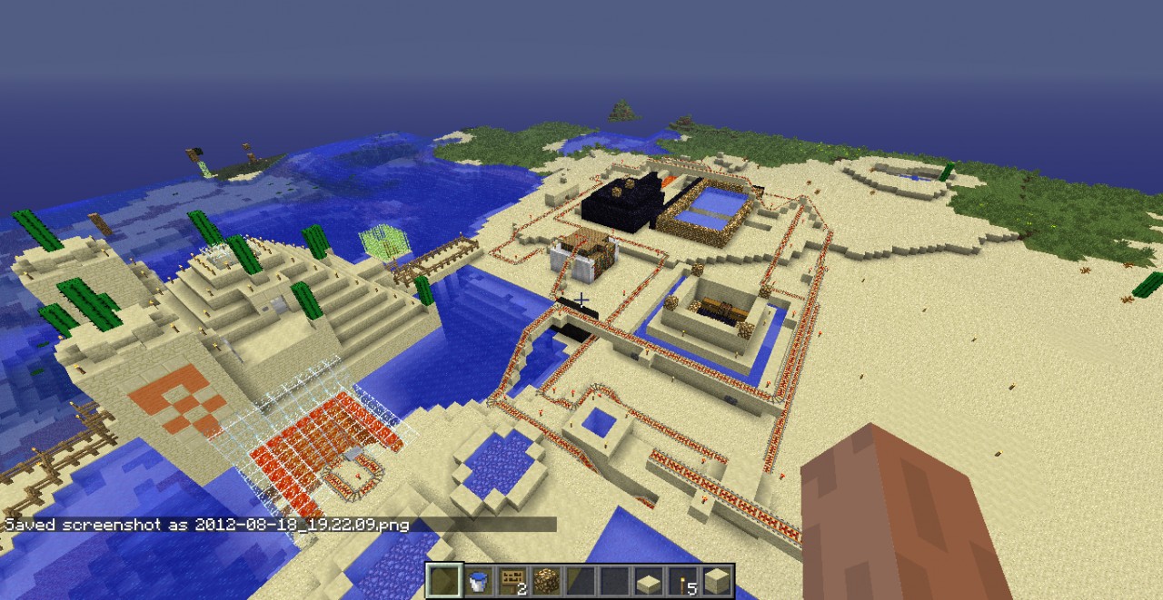 exiting village and water park Minecraft Map