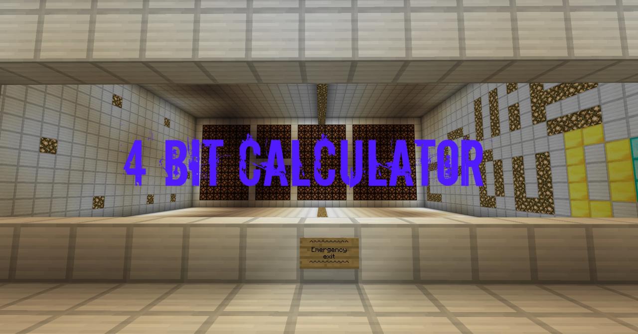 4 Bit Redstone Calculator Minecraft Map