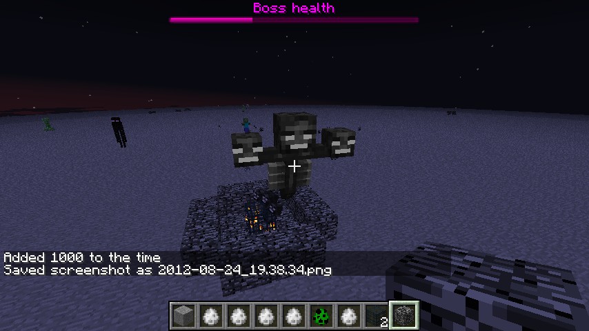Wither Boss Spawner 12w34a New Boss Minecraft Map Wither Boss Spawner 12w34a New Boss Minecraft Map