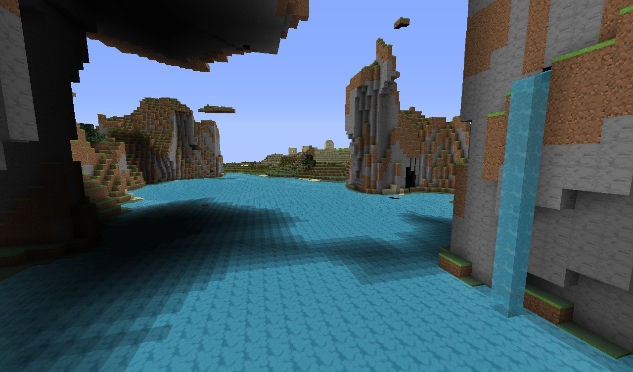 Amazing Minecraft scenery with the realistic new textures!