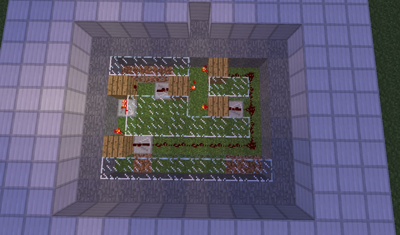 2block piston bridge (fully retractable) Minecraft Map