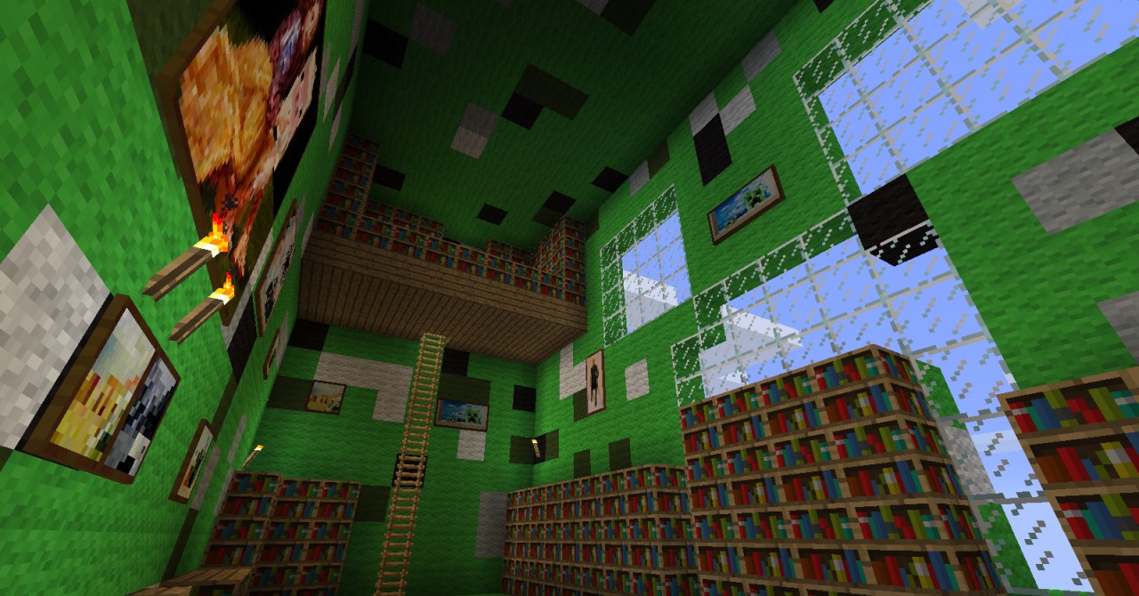 Creeper House Minecraft Map