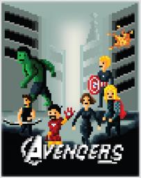 Avengers [pixel-art] Minecraft Blog