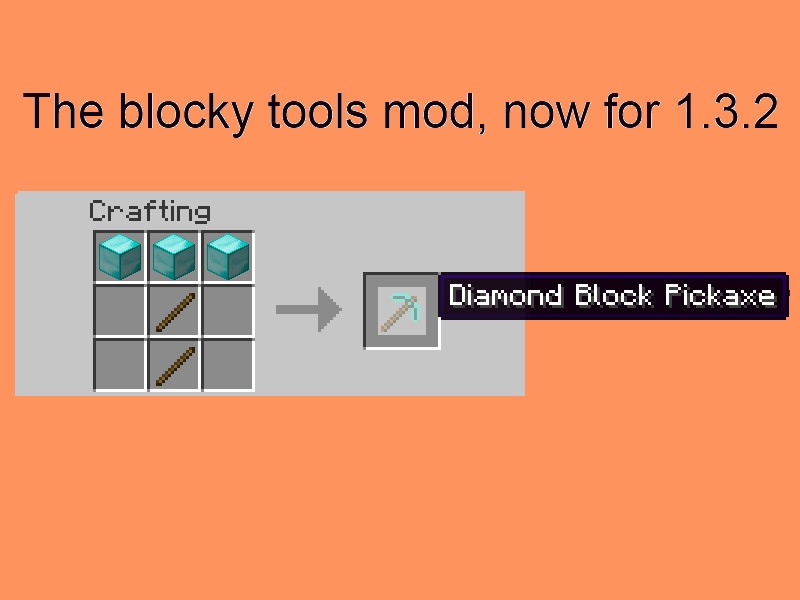 The blocky tools mod. Now 1.4.7, and it works! (Lapis...Redstone ...
