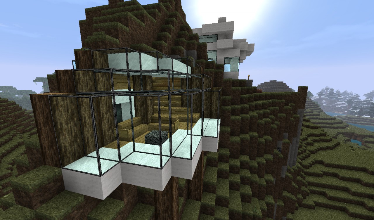 Modern House Mountain Minecraft Map