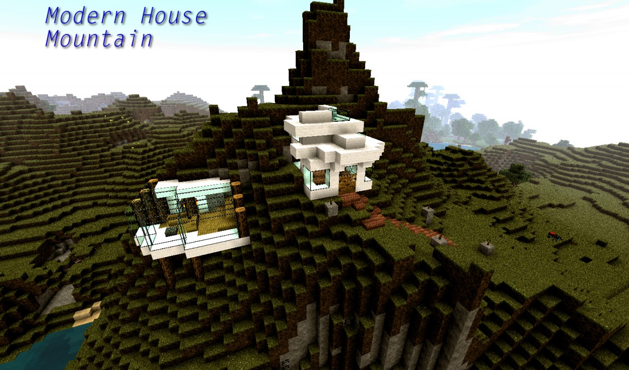 Modern House Mountain Minecraft Map