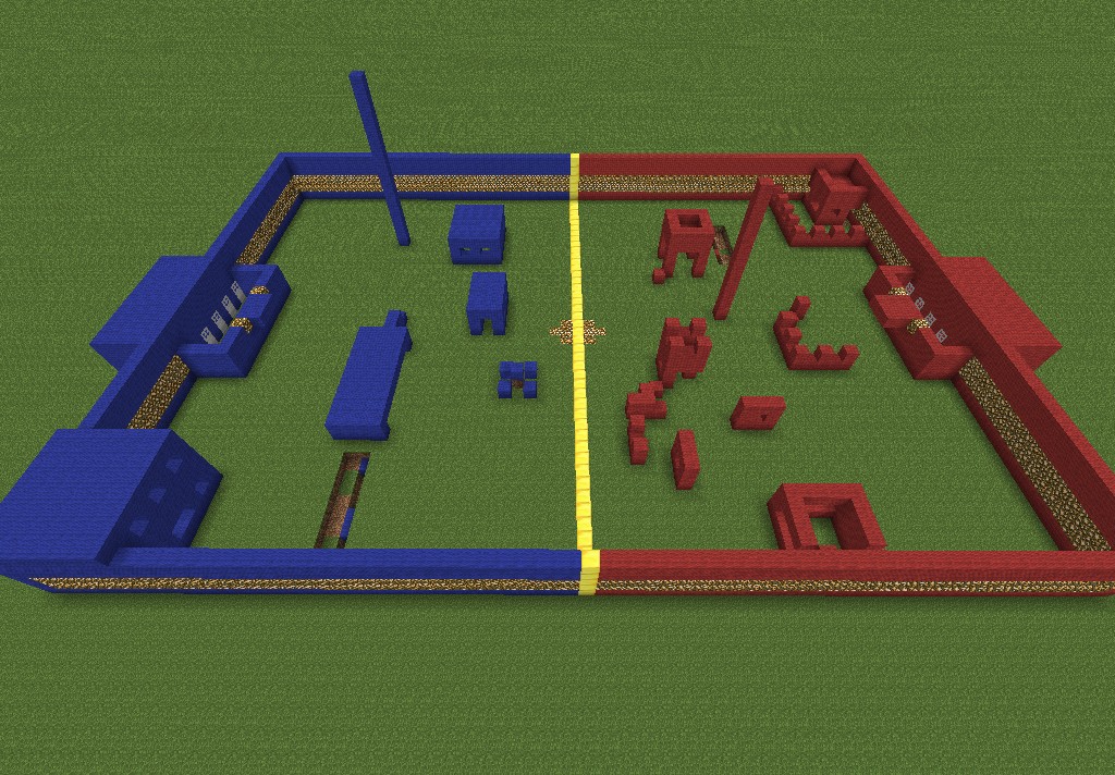 Paintball style PvP arena Minecraft Map