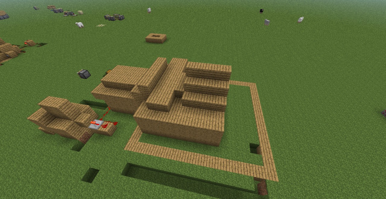 piston powerd chest lock Minecraft Map