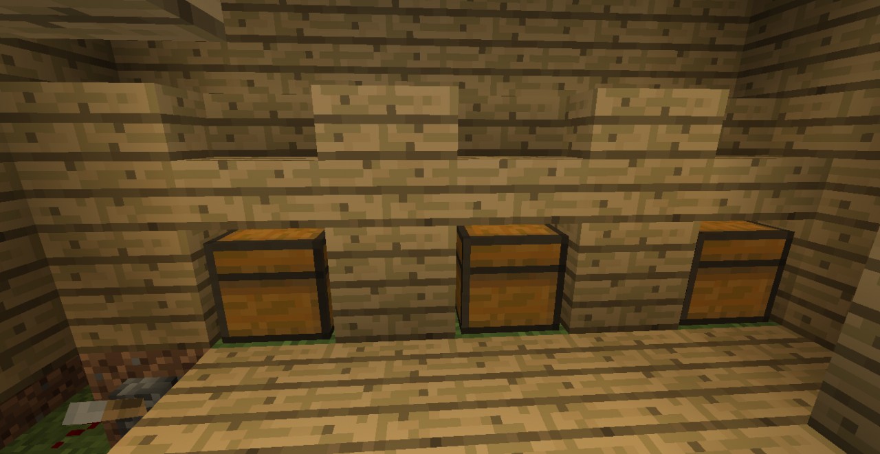 piston powerd chest lock Minecraft Map