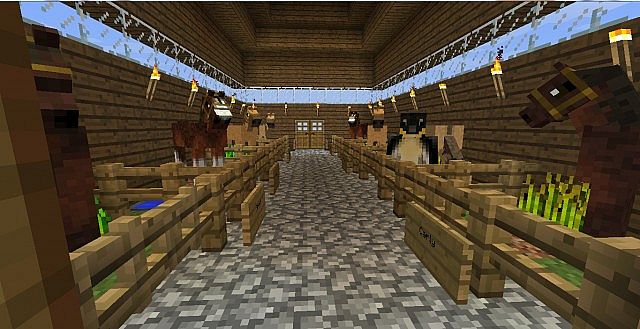 Inside the stables