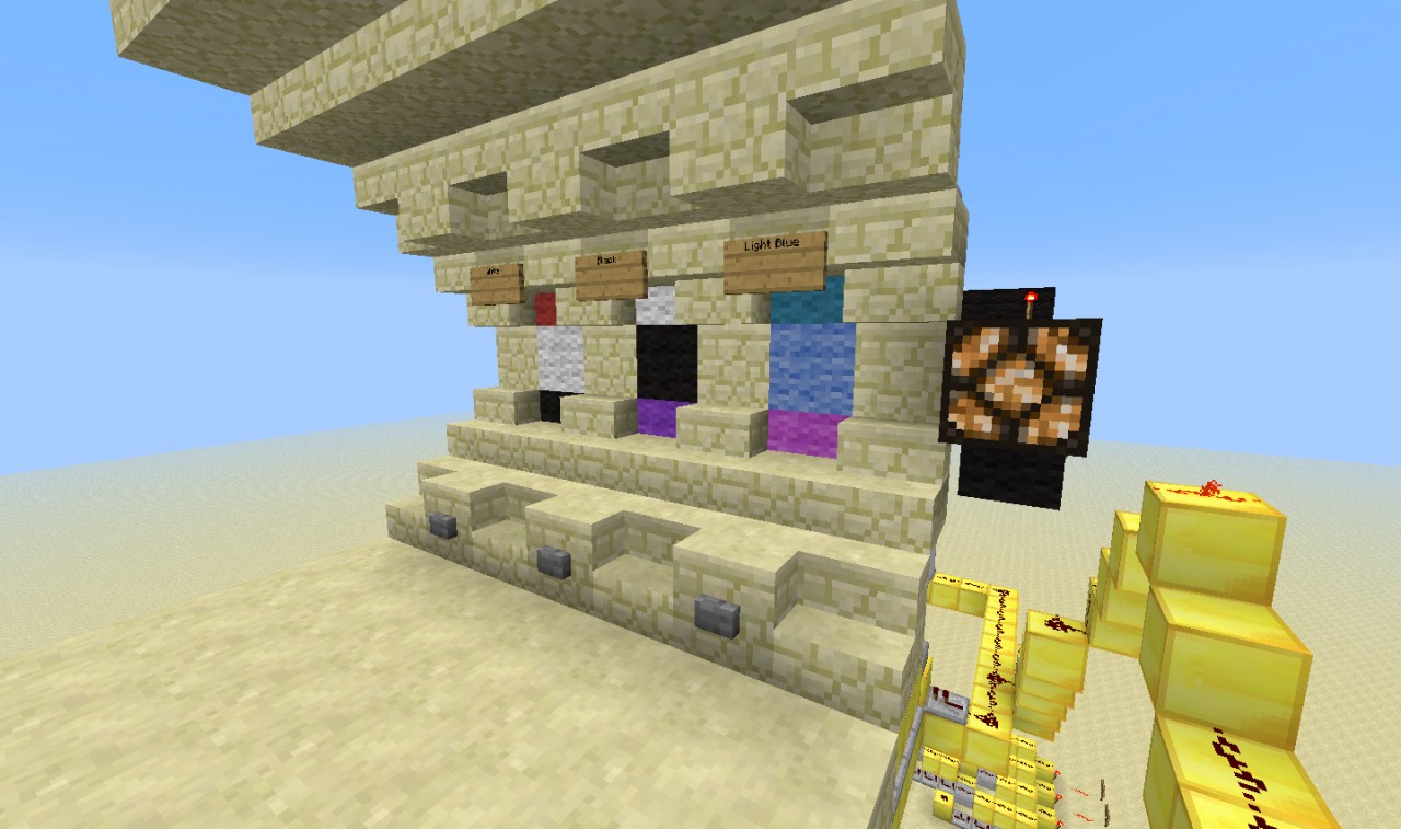 Color Coded Combo Lock Minecraft Map