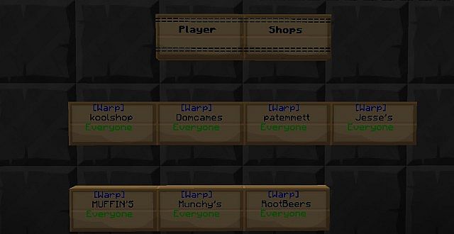 HavocServers We have lots of player shops!
