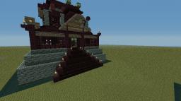 Asian Style house (done with tutorial) Minecraft Map & Project