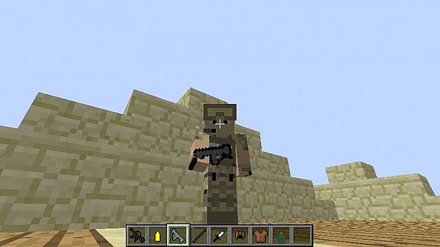 This is flint and steel but it looks like a flamethrower