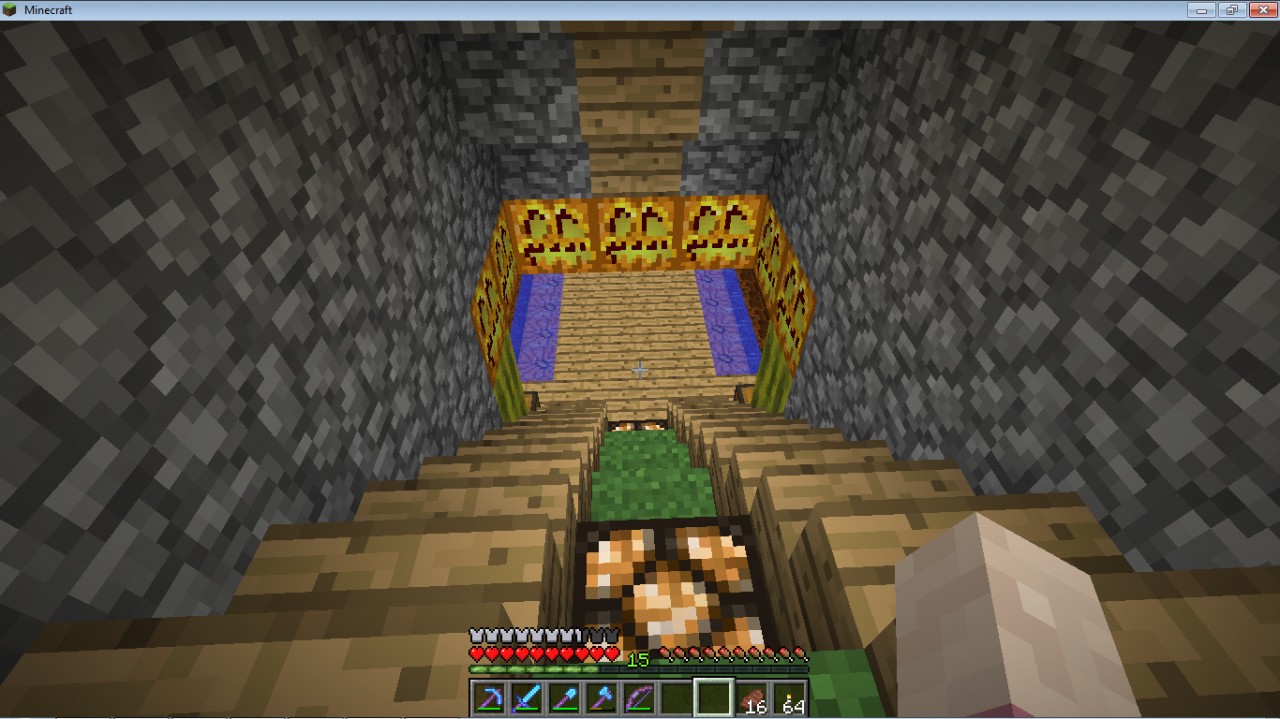 Underground pumpkin and melon farm Minecraft Map