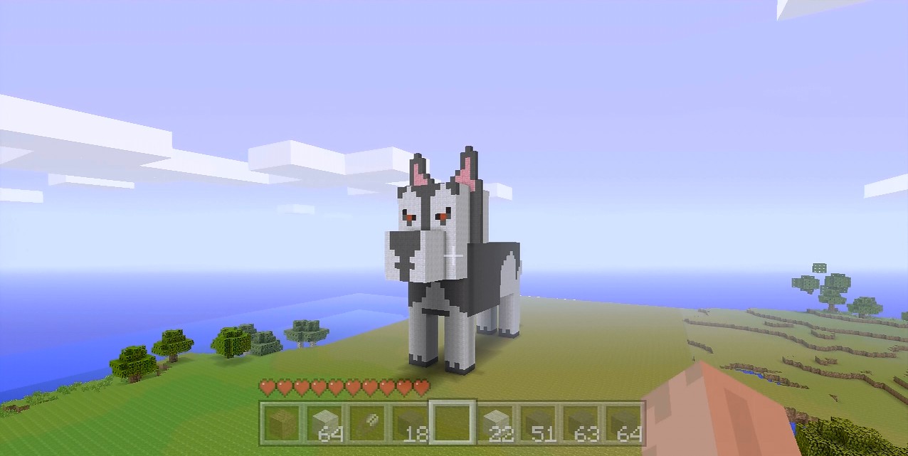 Minecraft Huge Wolf Statue! Minecraft Map