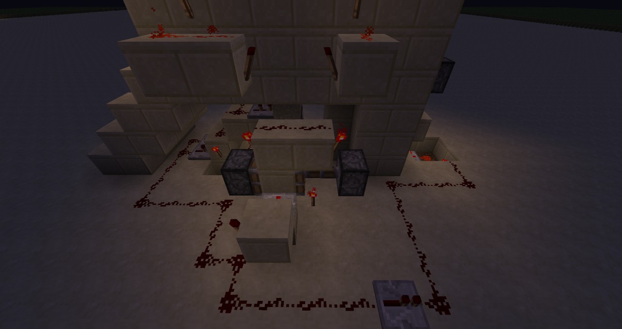 Sand piston 2x2 door Minecraft Map