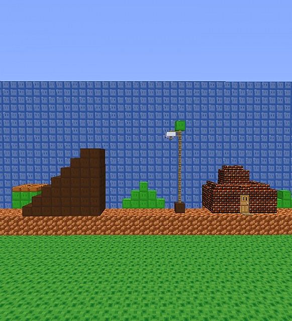 Mario 1-1 In Minecraft Minecraft Map