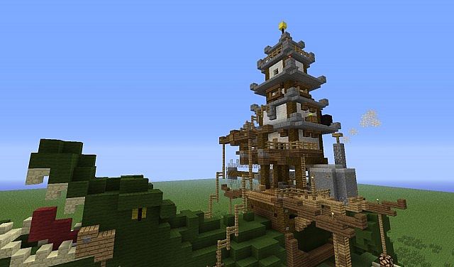 We have a pagoda on our crocodile to signify our culture!