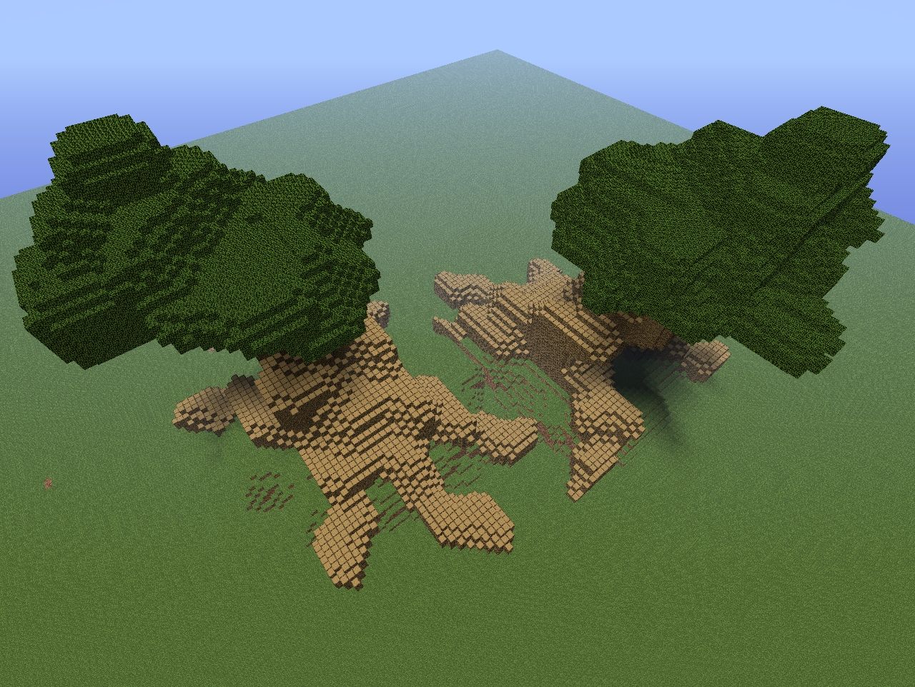Two Giant Trees Minecraft Map