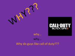Why do boys like Call Of Duty (C.O.D)?? Minecraft Blog