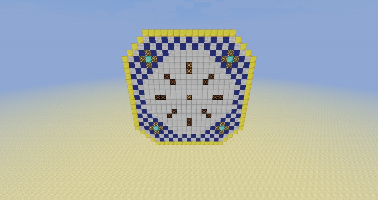 minecraft (24 hour) analog clock. Minecraft Map