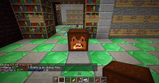 This is the furnace smelting some iron.