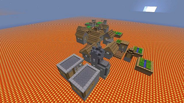 Lava World Survival Minecraft Map