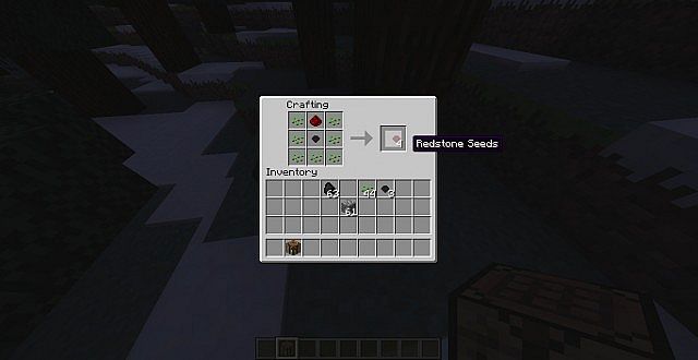 Making a redstone ore seed