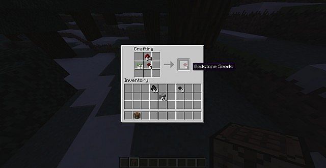 duplicate crafting a redstone ore seed