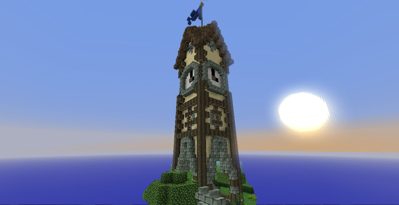 medieval clock tower minecraft 15 x 15 medieval clock tower minecraft 15 x 15